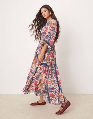 Платье мидакси с принтом Free People bold bloom в разноцветном цвете