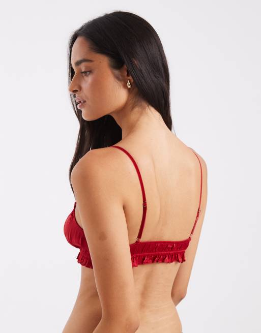 Free People bralette Sleigh All Day rouge, 3 de 4
