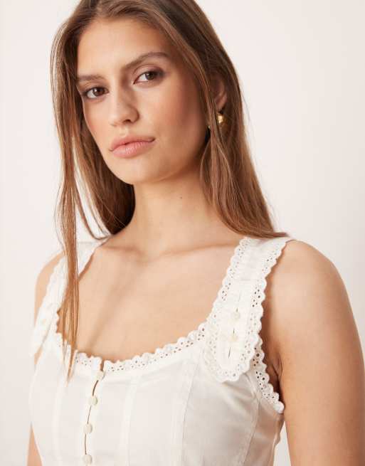 Free People - Bridgette - Top corset - Ivoire épuré, 4 de 4