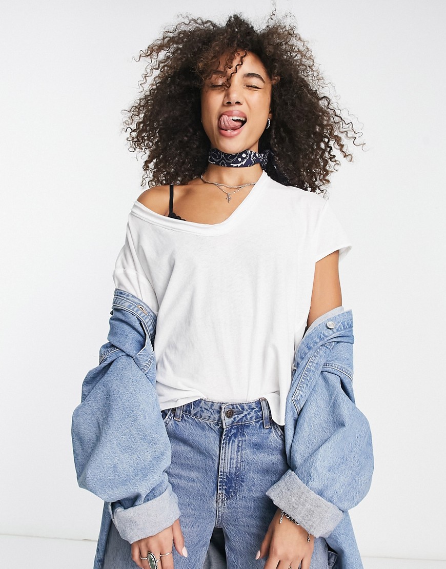 Free People Bring It on t-shirt in white