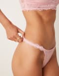 [Free People] Free People bring me another lace bikini briefs in rose pink L Rose