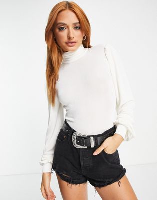 Free People Bring It Back open bodysuit in ivory - ASOS Price Checker