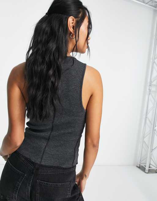 フリーピープル Free People サムmi Tank レディース シャツ トップス Washed Black Combo Free People x We The Free Mia Tank in Black | REVOLVE