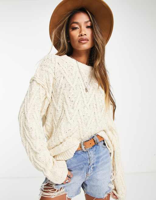 Free people cream on sale cardigan