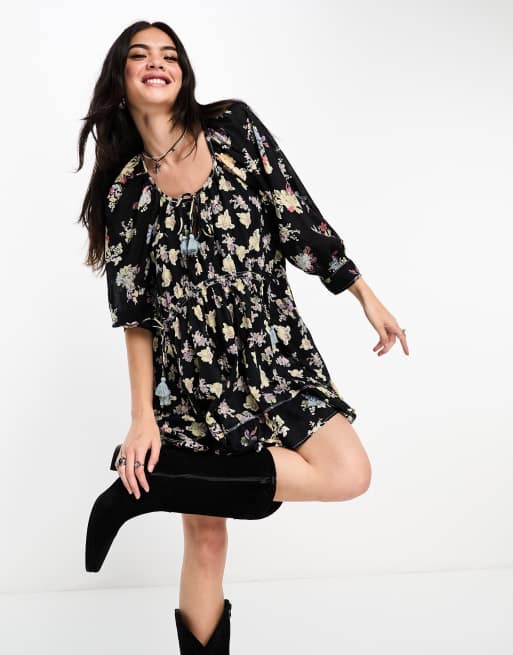 Free people black outlet comb dress