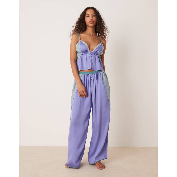 売れ筋商品|||フェリナ カットソー トップス レディース Women's Jolie V-Neck Henley and Pant Lounge Set Purple Dove Felina - Jolie 2-Piece Henley Lounge Set - Relaxed Fit Knit