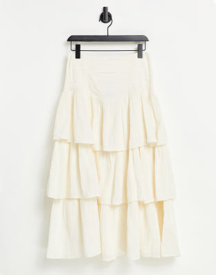 Free People Free People cant stop the spring tiered midi skirt-Multi