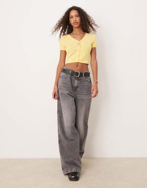 Free People cassie cardigan in sunshine yellow, 2 of 4