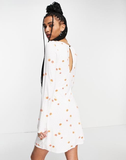 Free People – Celia – Elfenbensvit, prickig miniklänning, 4 av 4