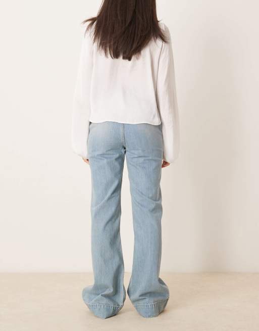 Free People - Cerine - Jeans bootcut vestibilità comoda blu chiaro, 3 di 5
