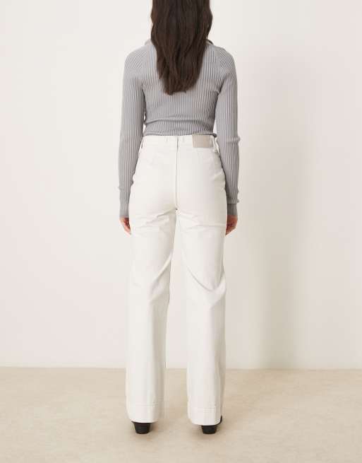 Free People - Cerine - Jeans bootcut vestibilità comoda color écru, 2 di 5