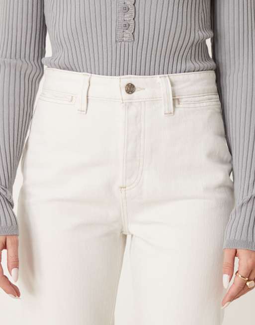 Free People - Cerine - Jeans bootcut vestibilità comoda color écru, 5 di 5