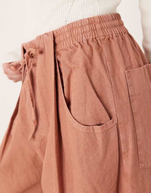 Free People chambers laid back pull on pants in canyon sunset, 5 of 5