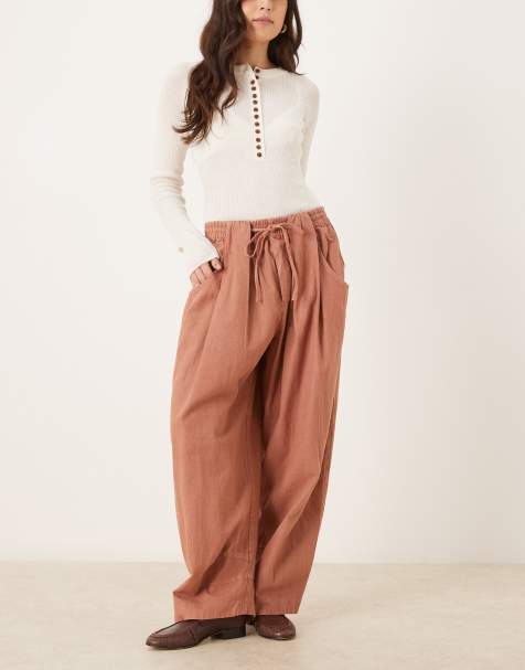 Free People chambers laid back pull on trousers in canyon sunset