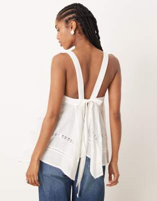 Free People Charlotte Broderie Cami Tunic Top
