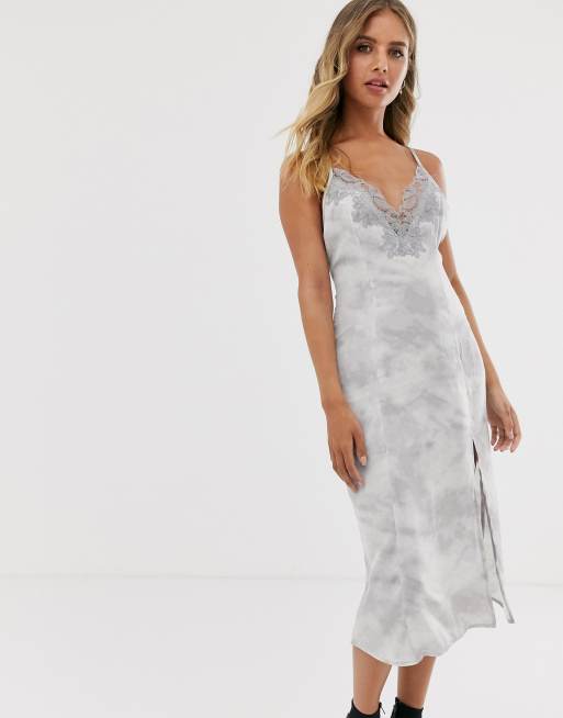 Free People Chasing Shadows tie dye slip dress