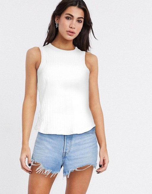 Free People check it out tank in white