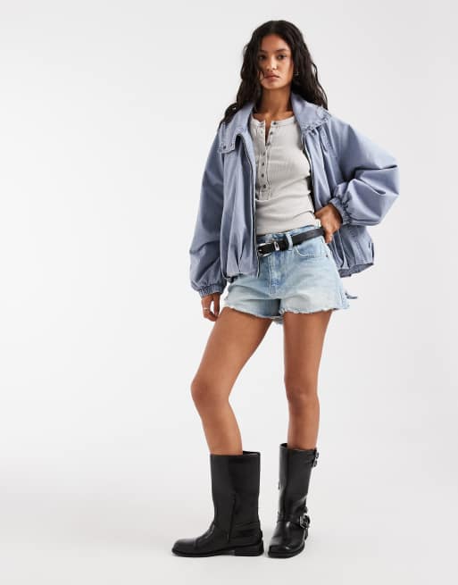Free People Chelsea jacket in flint stone, 2 of 4