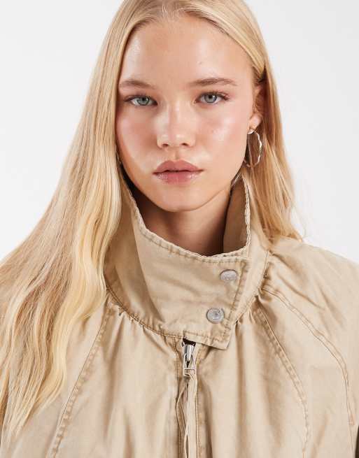 Free People Chelsea jacket in oatmeal, 3 of 4