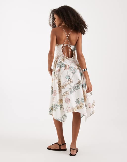 free people ivory combo dress Countryside Printed Mini Dress In Ivory Combo