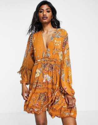 free people cherry blossom mini dress