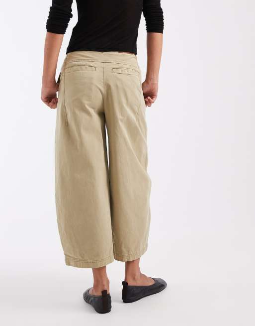 Free People chino rilassato in aloe, 3 di 5