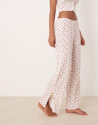 FREE PEOPLE CHINTZ FLORAL PAJAMA SET 