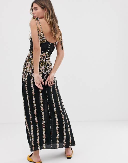 Free people claire sales printed maxi