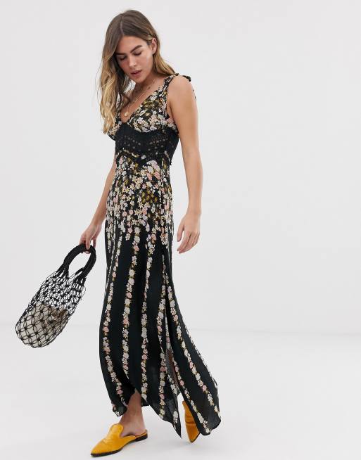 Free people claire sales printed maxi