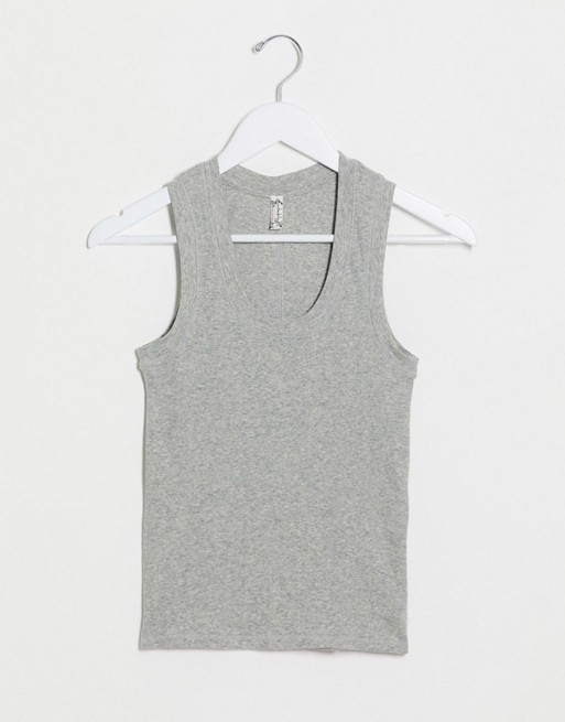 Free People classic ribbed tank top