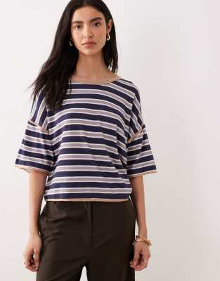 Free People clean crop - navy combo 15090₽