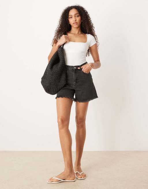 Free People clean lines baby t-shirt in white, 2 of 4