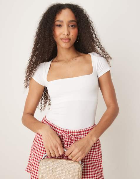 Free People clean lines racerback vest in white - view 1