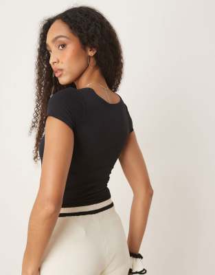 Free People Clean Lines Square Neck Baby Tshirt