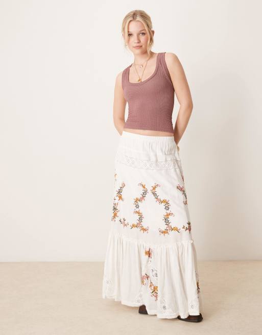 Free People Clean Slate ribbed tank top in brown, 3 of 4