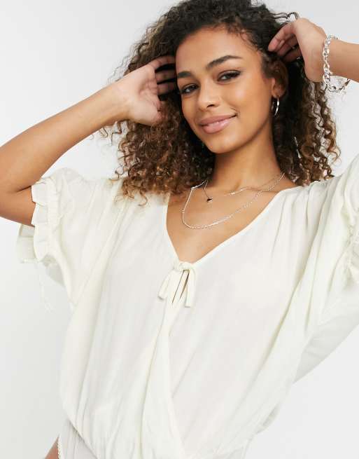 Free People Cleo Bodysuit - Ivory