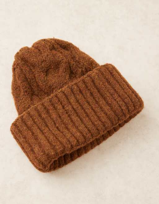Free People Coast line beanie in coffee, 2 of 3