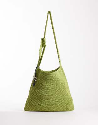 Free People Coastal Crush Straw Tote Bag In Neutral