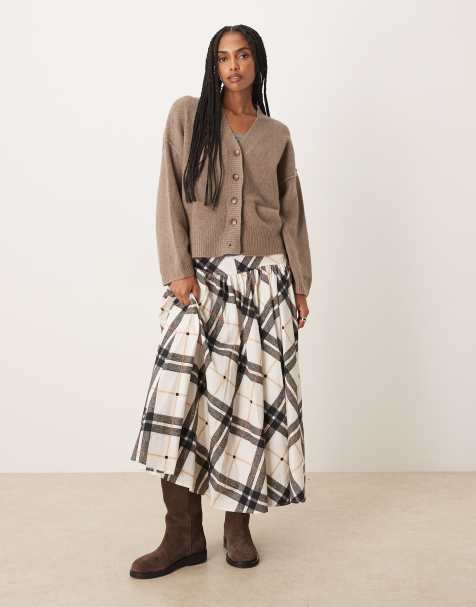 Free People cool of the night cardi in brown - view 1