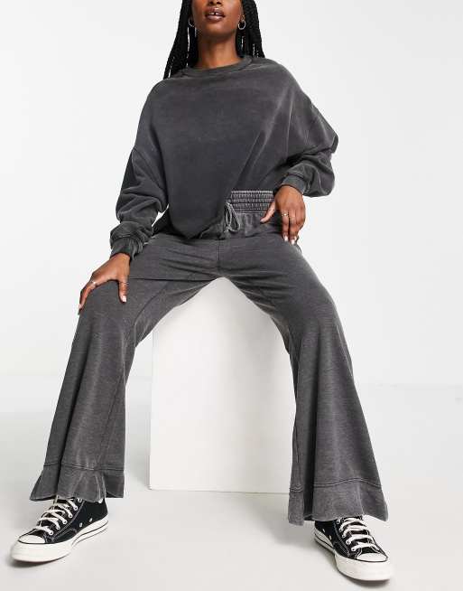 This Way to Cozy Black Wide Leg Lounge Pants