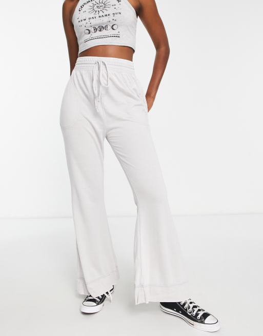 High waisted light grey 2024 joggers