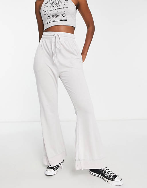 Free People Cozy Cool lounge sweatpants in light gray | ASOS