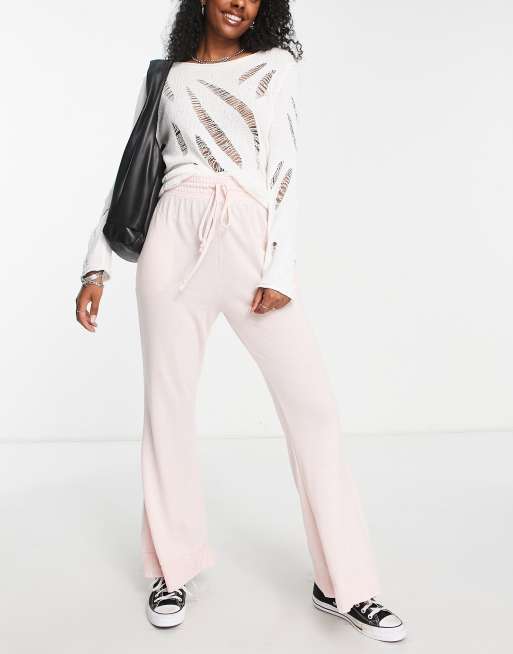 Free People Cozy Cool lounge sweatpants in light pink