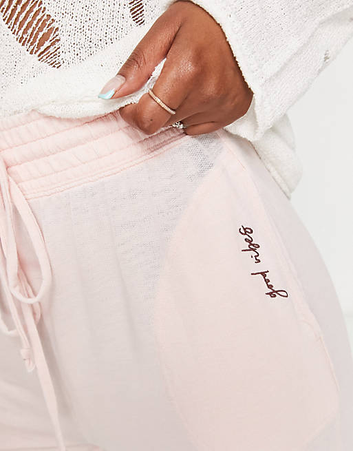 Free People Cozy Cool lounge sweatpants in light pink