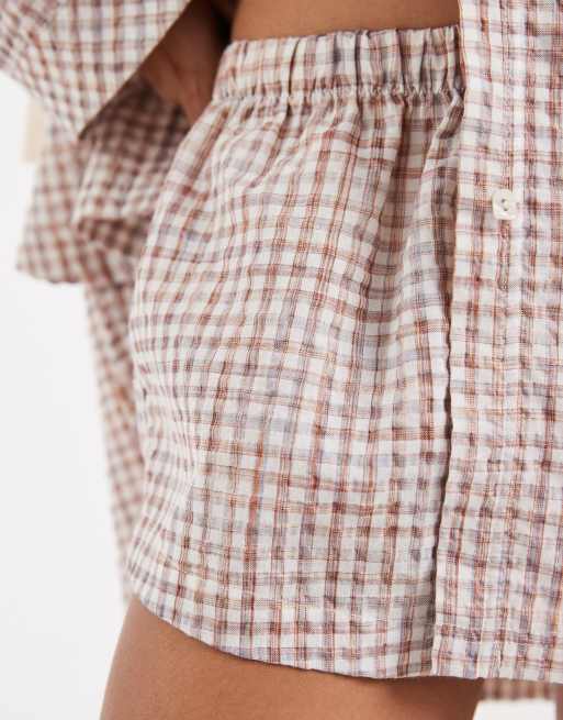 Free People cross my heart boxers in ivory combo , 2 of 4
