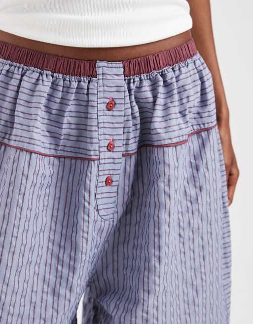 Free People cross my heart pajama pants in blue  , 5 of 5