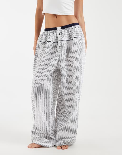 Free People cross my heart pajama pants in ivory , 2 of 4