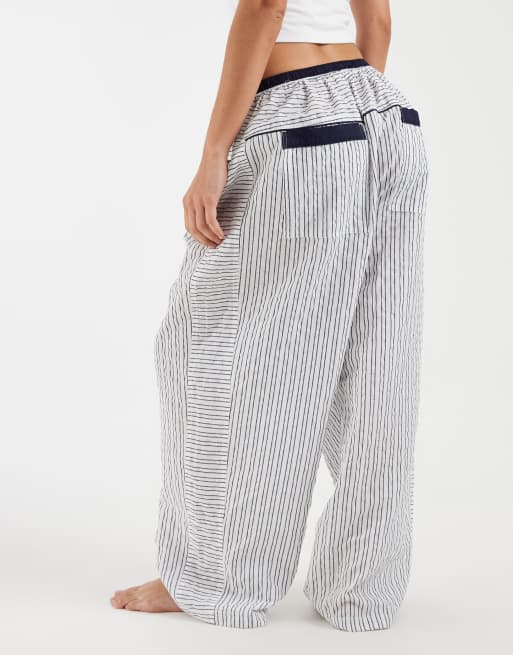 Free People cross my heart pajama pants in ivory , 4 of 4