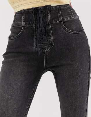 free people lace up jeans