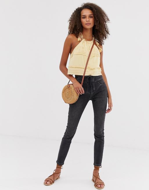 Free People Curvy Lovers lace up skinny jeans, 4 of 4